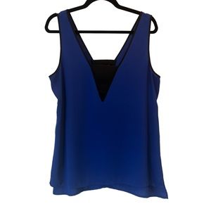 Cobalt blue express sleeveless blouse size large
